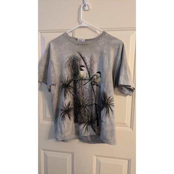Vintage Yellowstone Park Blue/Gray Chickadee Tshirt Medium, Birds, Nature - Picture 1 of 7